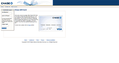 Desktop Screenshot of chasegiftcard.com